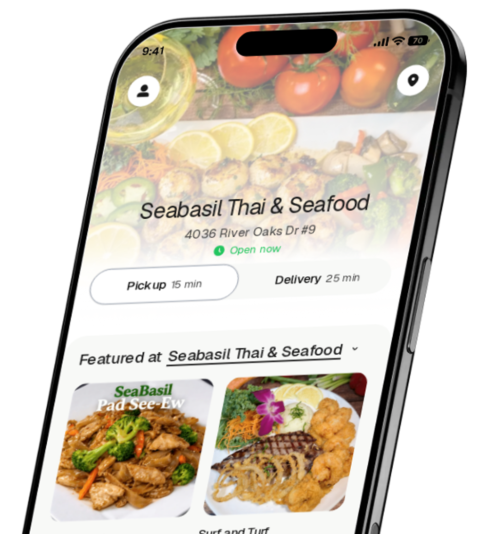 Seabasil Thai & Seafood app preview